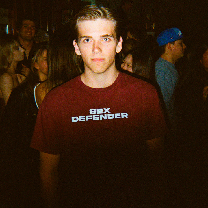 Sex Defender Maroon T-Shirt